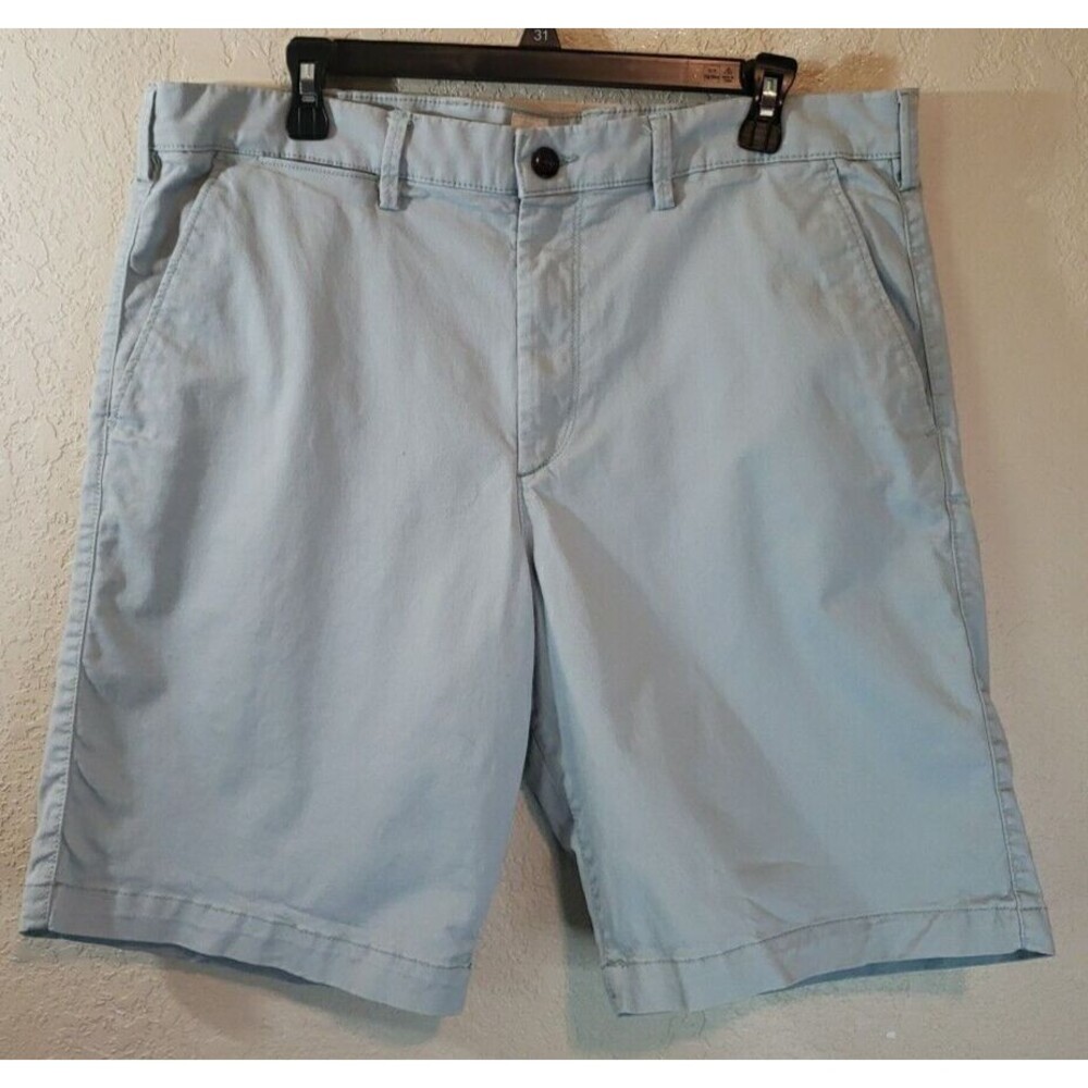 Gap Mens Shorts The Lived-In Cotton Chino Size 36 10" Inseam Turquoise Blue